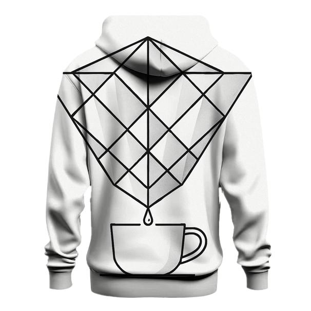 Filter Fold Geometry graphic hoodies