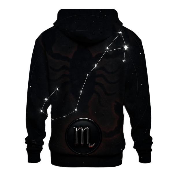 Scorpio Retrograde Shadow Constellation Emblem hoodie designs
