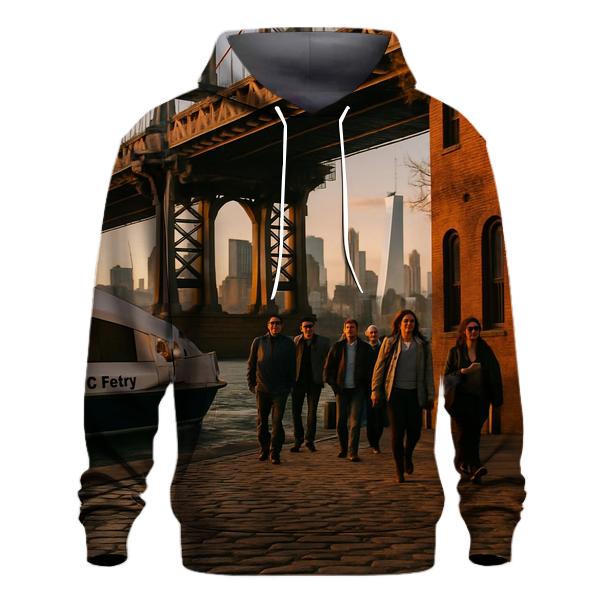 Fulton Ferry Landing Golden Hour Commuter Crossing hoodies fashion