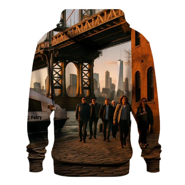 Fulton Ferry Landing Golden Hour Commuter Crossing hoodies fashion