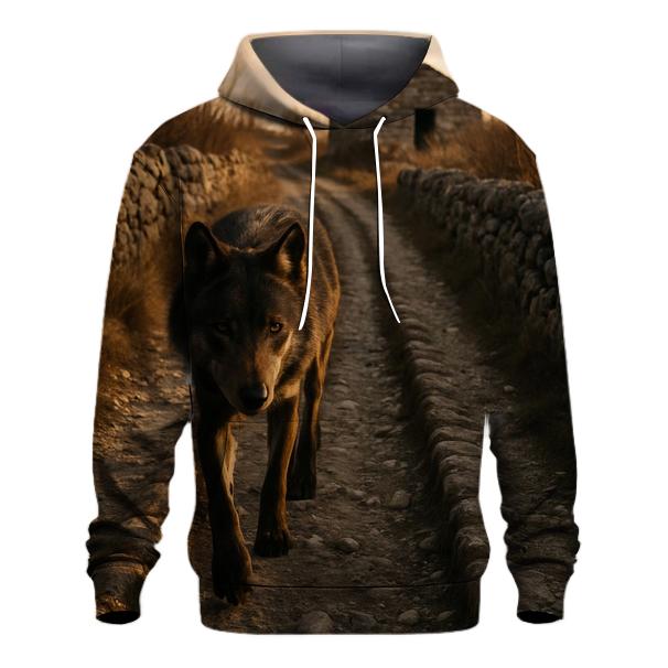 Apennine Wolf On Transhumance Stone Track graphic hoodies