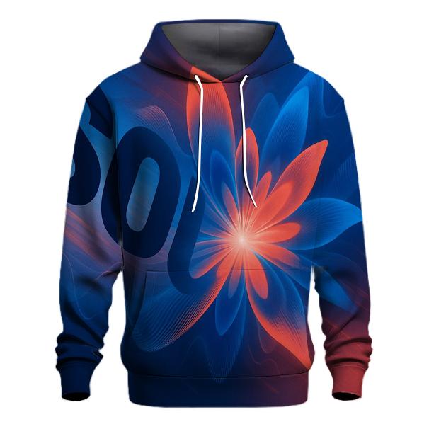 Kinetic Typography Soundwave Bloom graphic hoodies