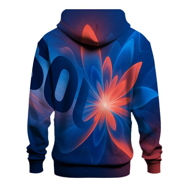 Kinetic Typography Soundwave Bloom graphic hoodies