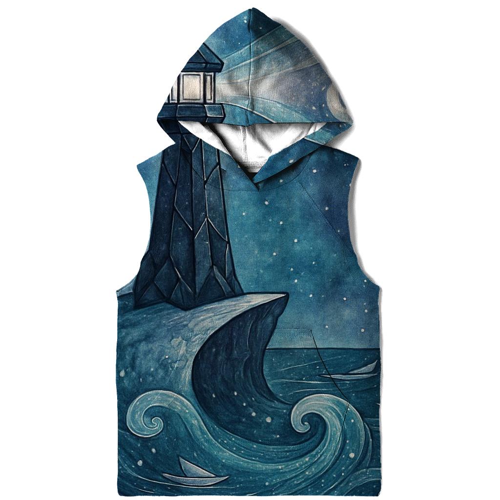 Lighthouse Of The Nebula Tide premium hoodies
