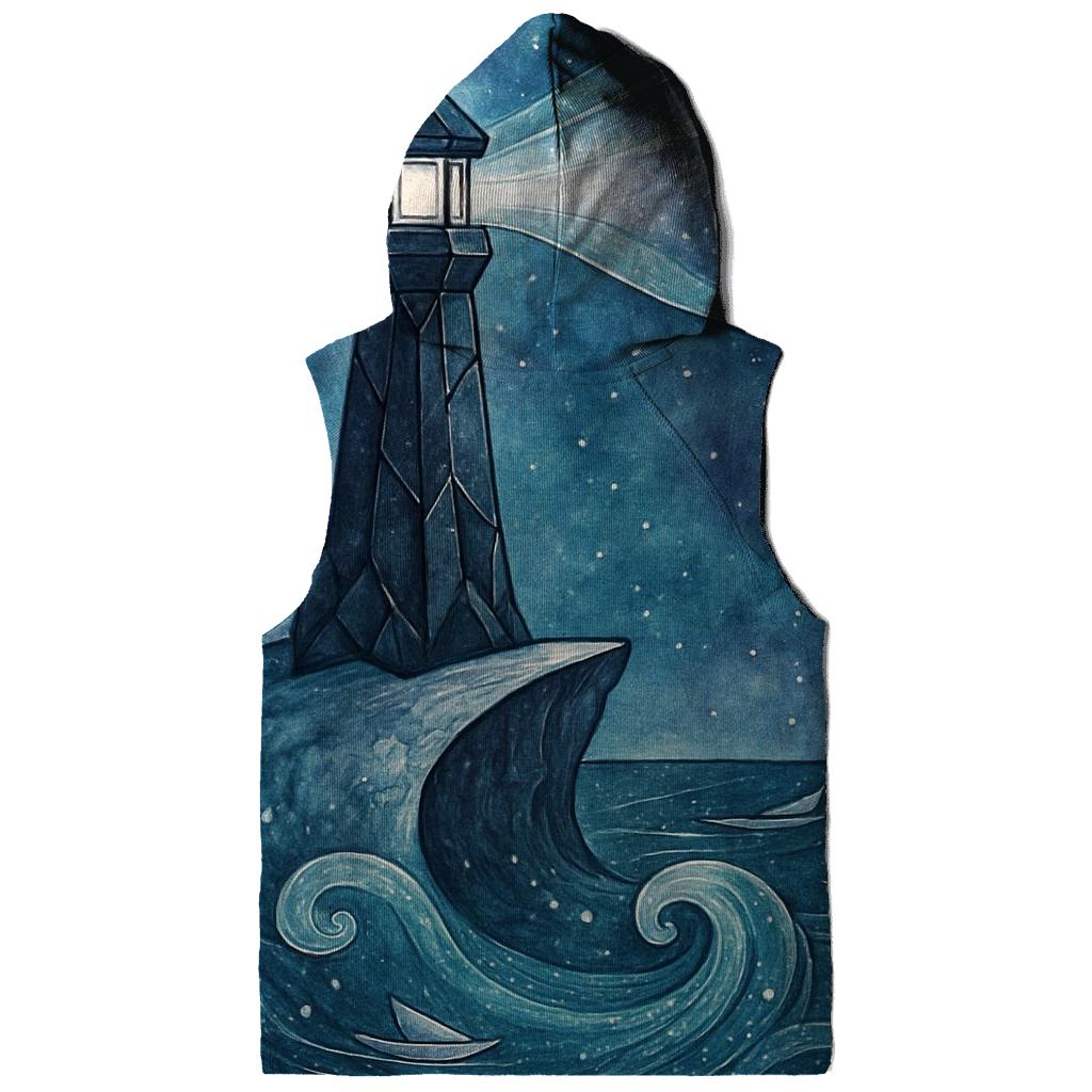 Lighthouse Of The Nebula Tide premium hoodies