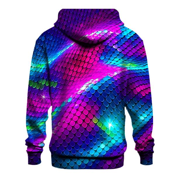 Electric Sequin Aurora Grid pullover hoodies