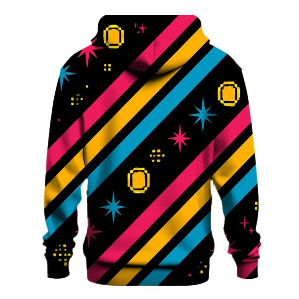 Arcade Cabinet Side Art Stripes lightweight hoodies
