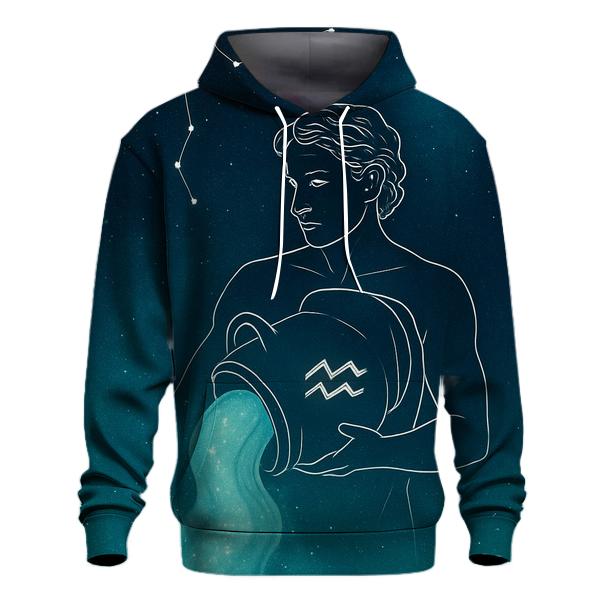 Aquarius Water Bearer Nebula Pour Over custom hoodies