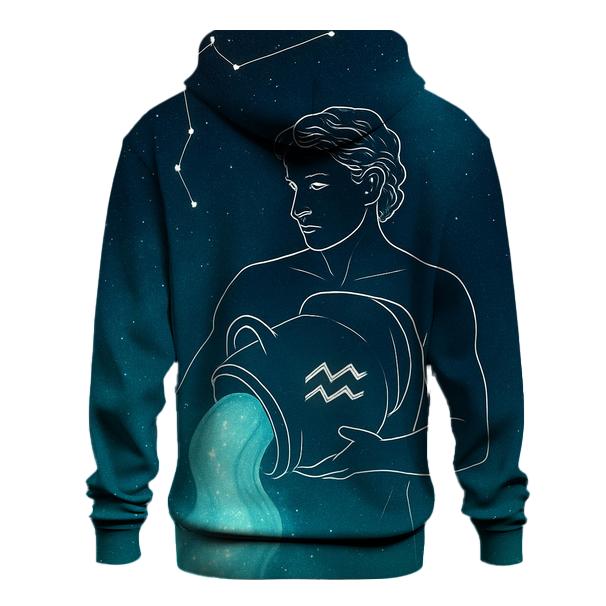 Aquarius Water Bearer Nebula Pour Over custom hoodies