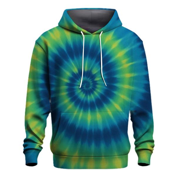 Over Dyed Time Vortex Spiral hoodies fashion
