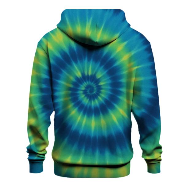 Over Dyed Time Vortex Spiral hoodies fashion