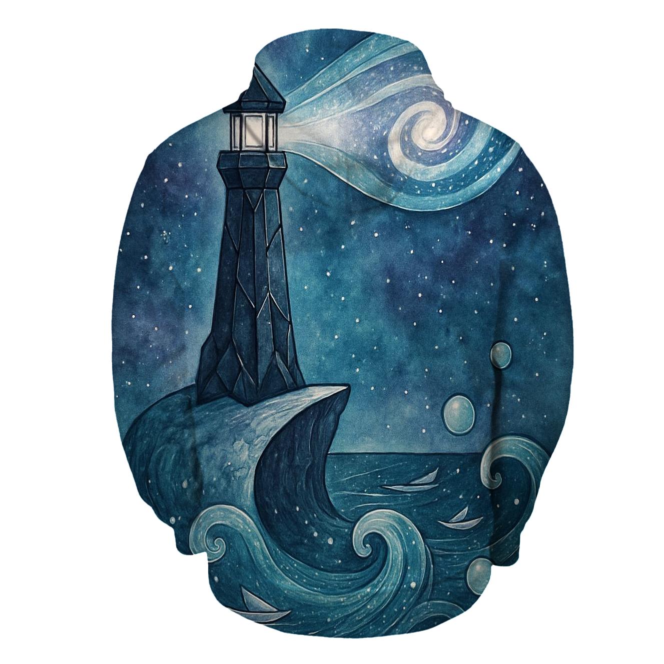 Lighthouse Of The Nebula Tide custom hoodies