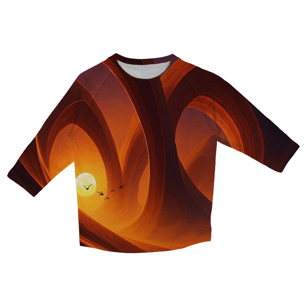 Cathedral Of Dunes At Sundown trendy 3/4 sleeve tops