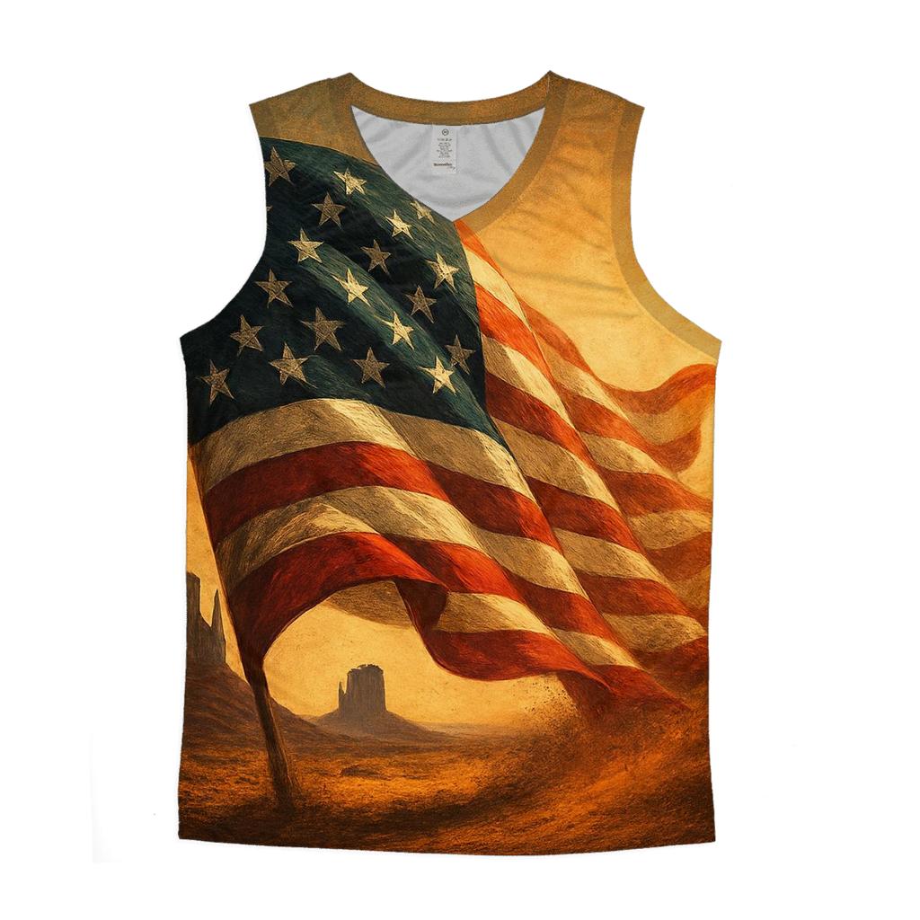 Thunderfold Banner Over Monument Valley custom tank tops