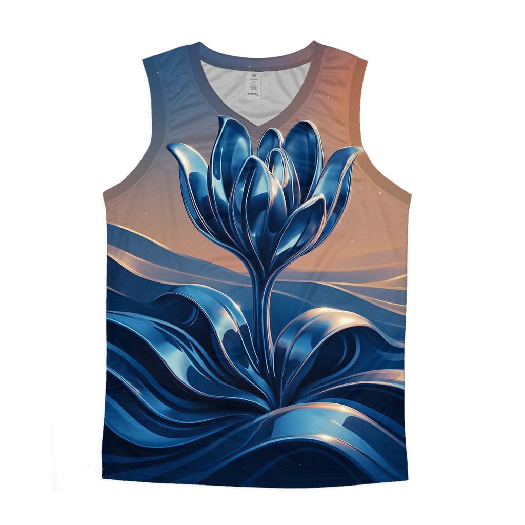 Chrome Bloom Mirage Dunes cotton sleeveless tops