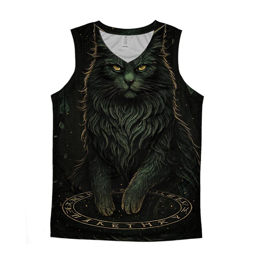 Cathedral Of Runes Guardian Cat custom tank tops