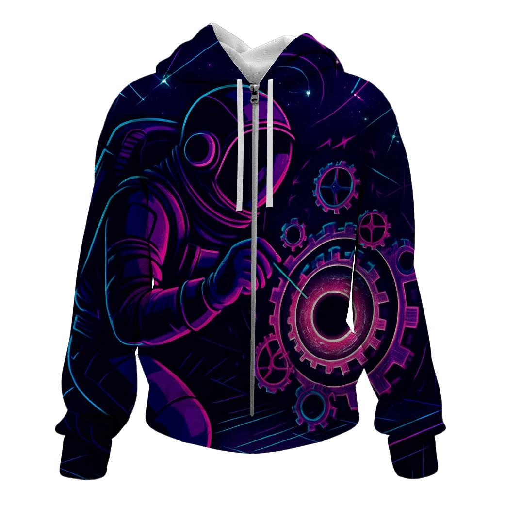 The Clockmaker Of Event Horizon Alley heavyweight hoodies