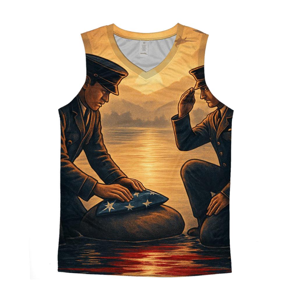 Guardians At The River Of Dawn sports performance tank tops