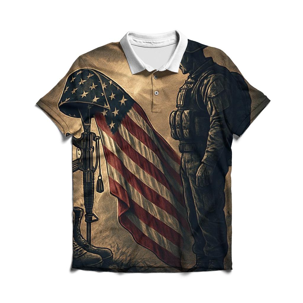 Torchlight Over The Silent Colors premium cotton polo shirts