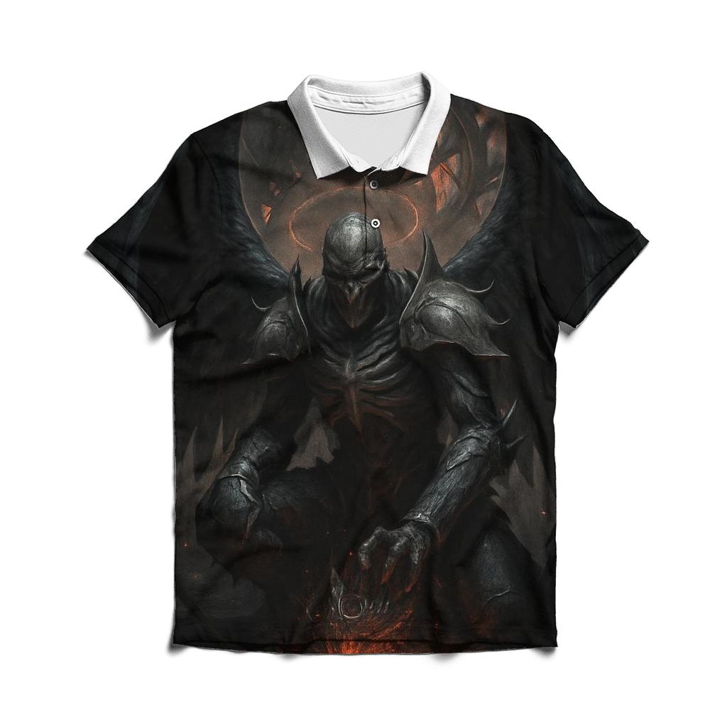 Crown Of Ashen Seraph stylish collar polo tees