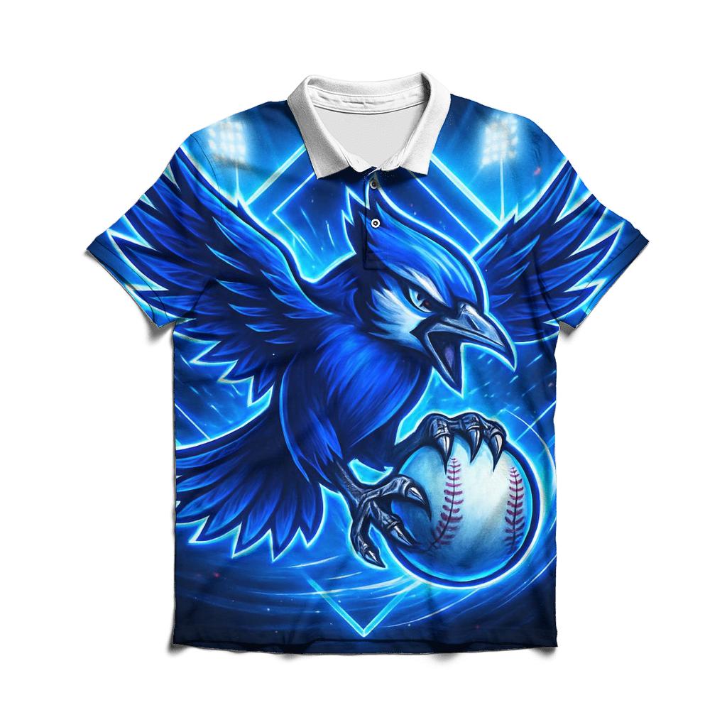 Featherstorm Diamond Blue Jays Pulse personalized polo shirts