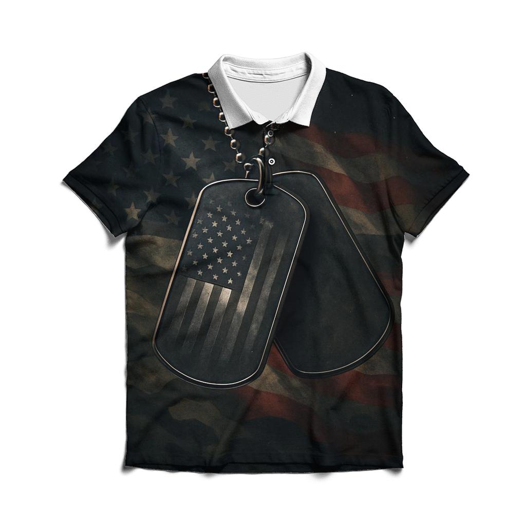 Constellation Of Dog Tags And Stars stylish collar polo tees