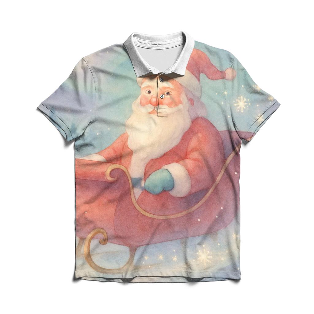 Lavender Sleigh Through Dream Mist classic pique polos