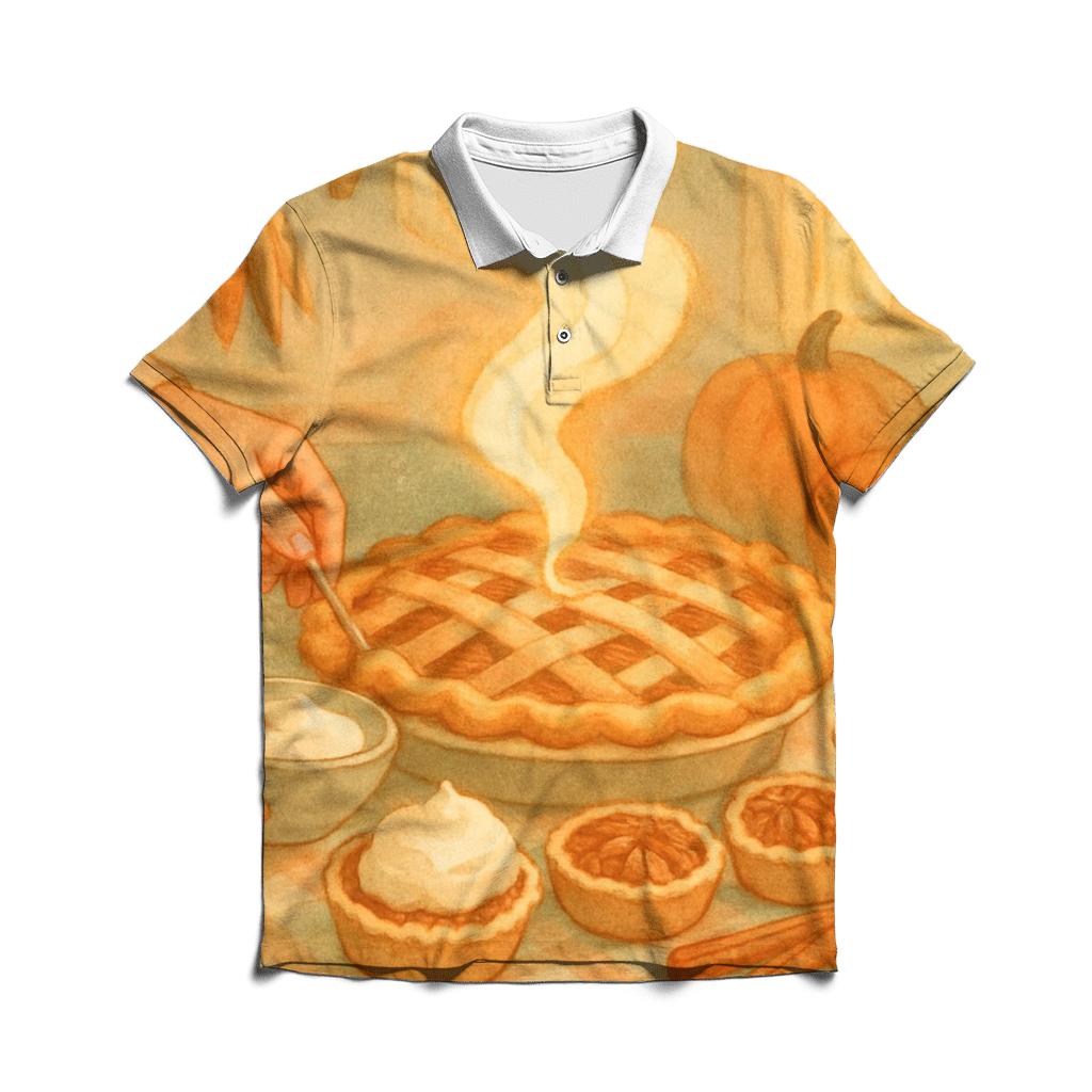 Candlelit Pie Steam Glow designer slim fit polos