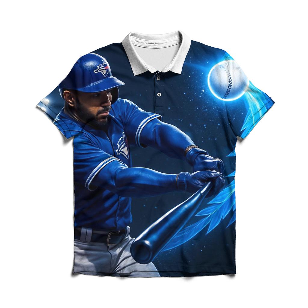 Midnight Arc Blue Jays Home Run classic pique polos
