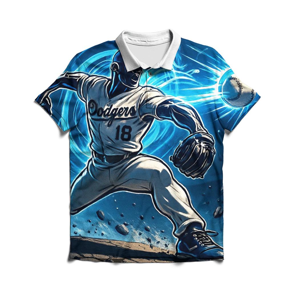 Chrome Pitcher Velocity Rift branded logo polo shirts