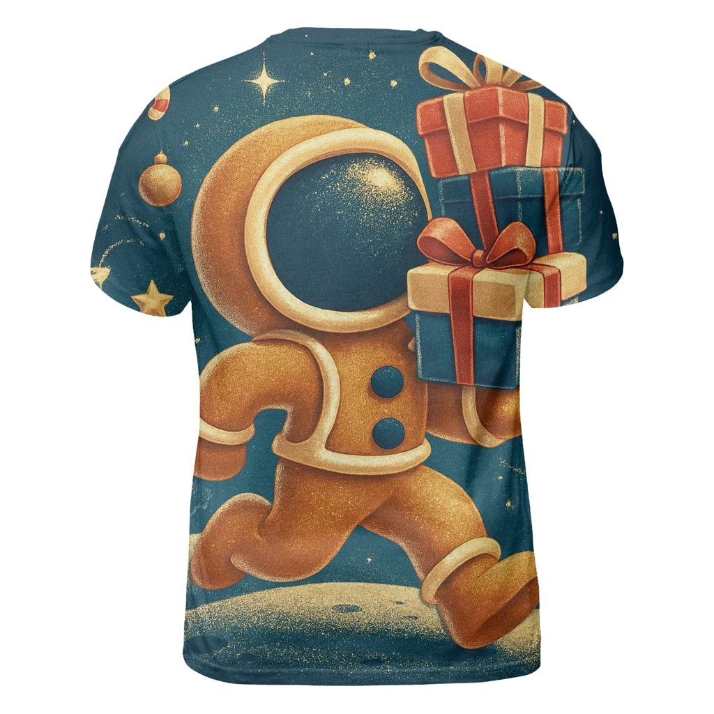 Gingerbread Astronaut Gift Run personalized full print shirts