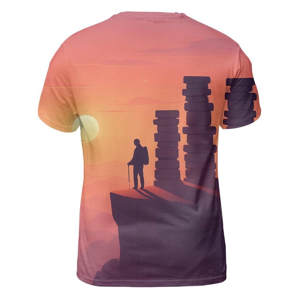 Ember Library Horizon creative print fashion shirts