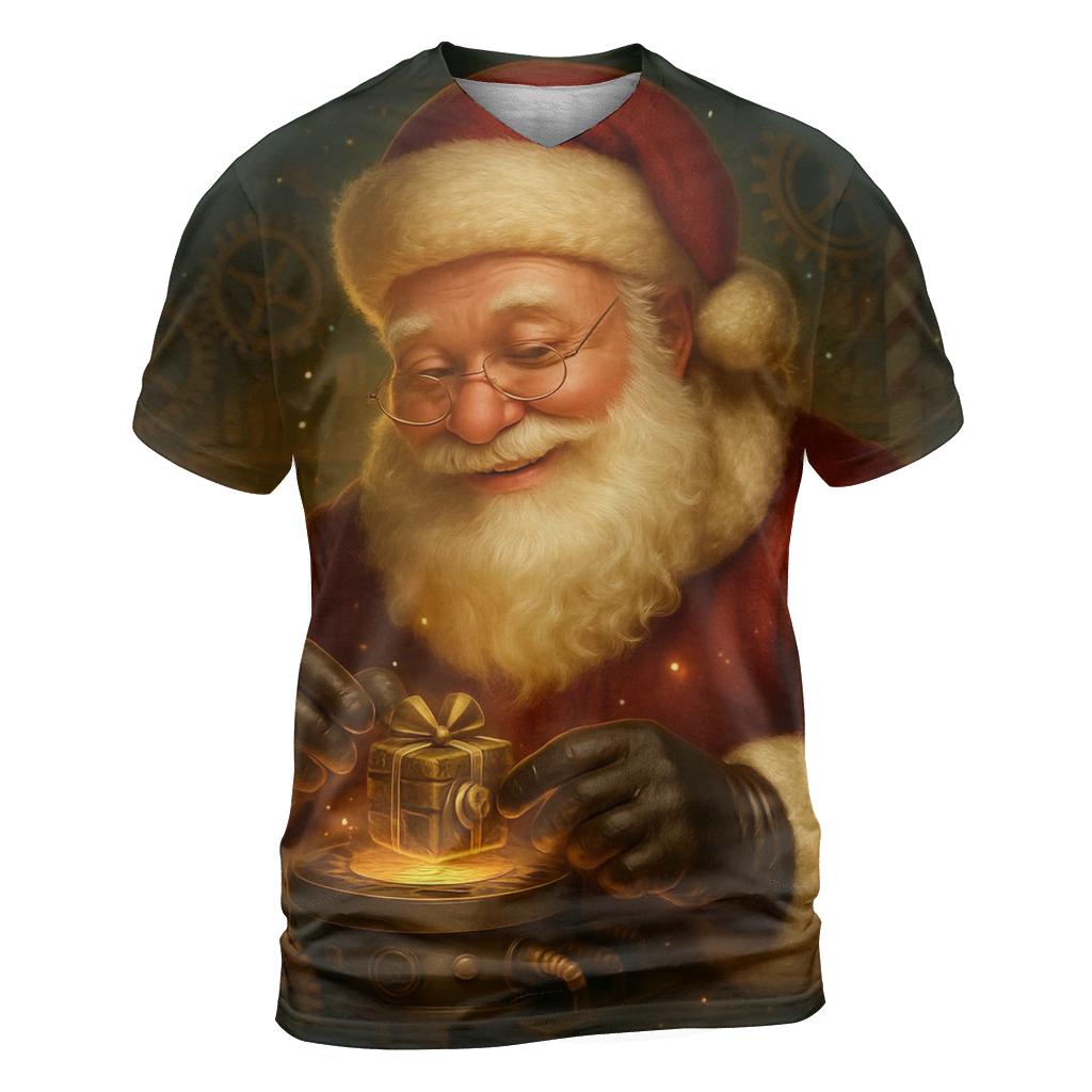 North Pole Clockwork Gift Forge unique graphic print tees