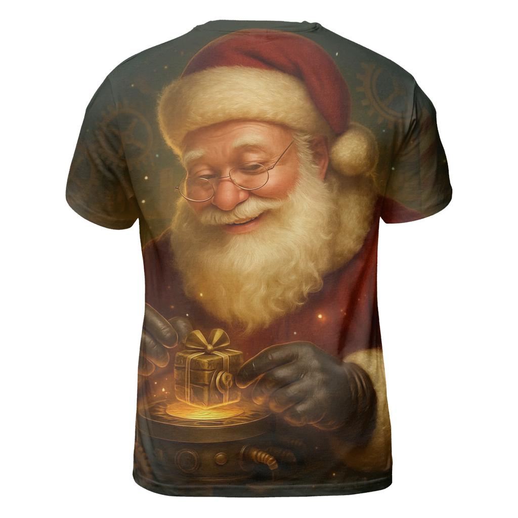 North Pole Clockwork Gift Forge unique graphic print tees