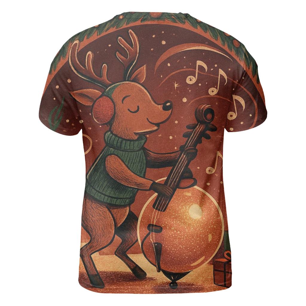 Reindeer Snowglobe Jazz Session trendy printed shirt styles