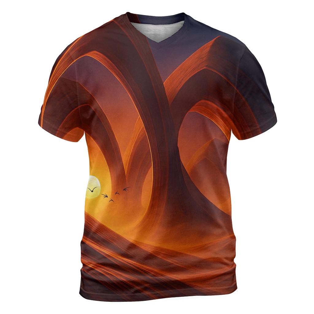Cathedral Of Dunes At Sundown artistic all-over print tops