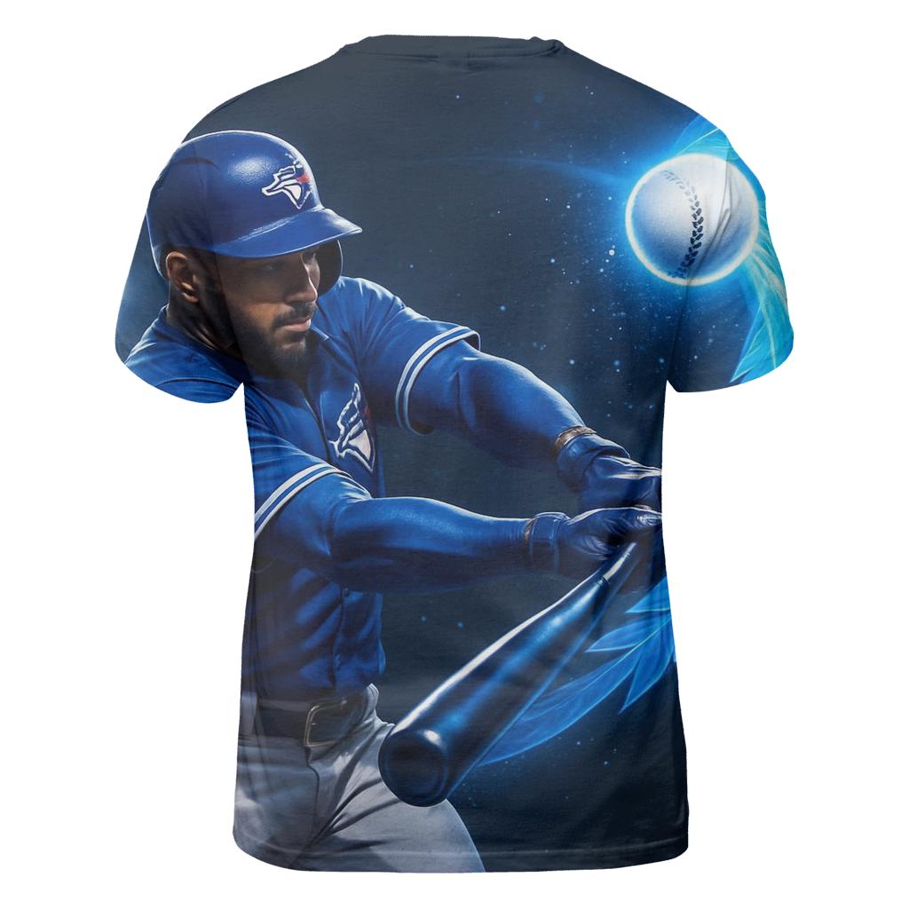 Midnight Arc Blue Jays Home Run creative print fashion shirts
