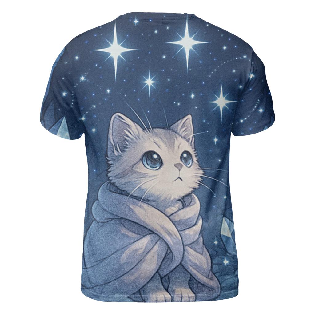 Crystal Cave Stargazer Kitten trendy printed shirt styles