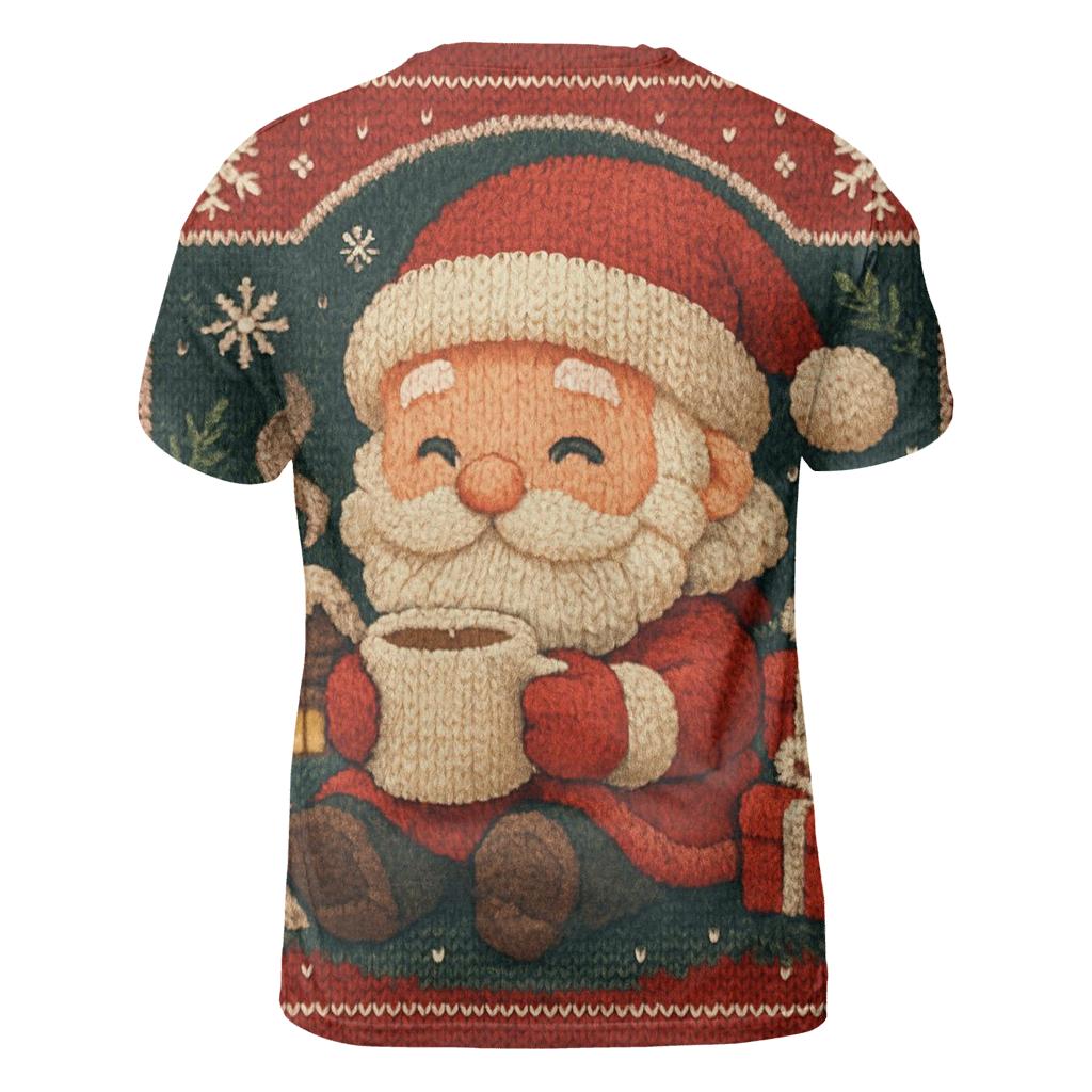 Knitted Pattern Santa Cocoa Cabin designer pattern shirts