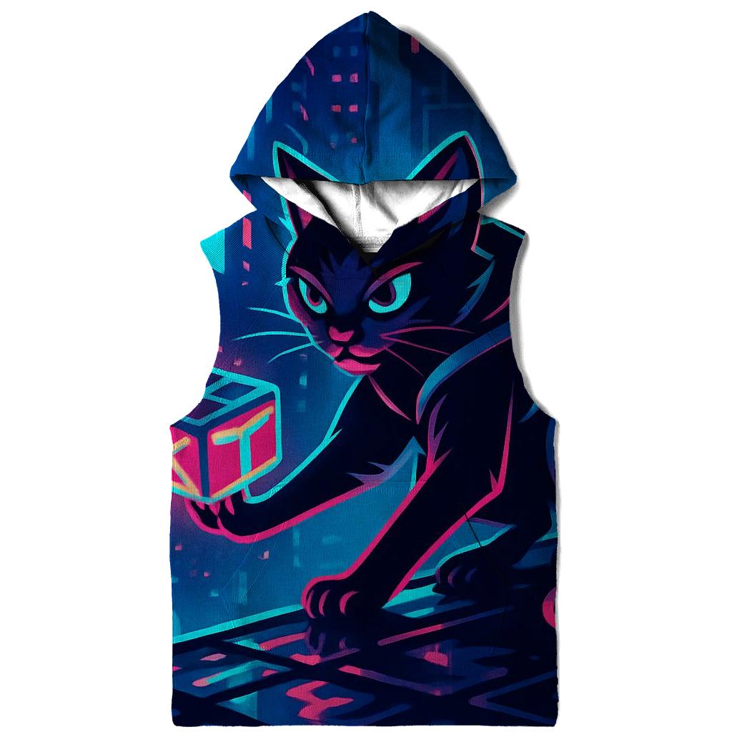 Neon Alley Courier Cat hoodie styles