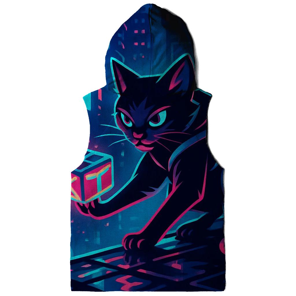 Neon Alley Courier Cat hoodie styles