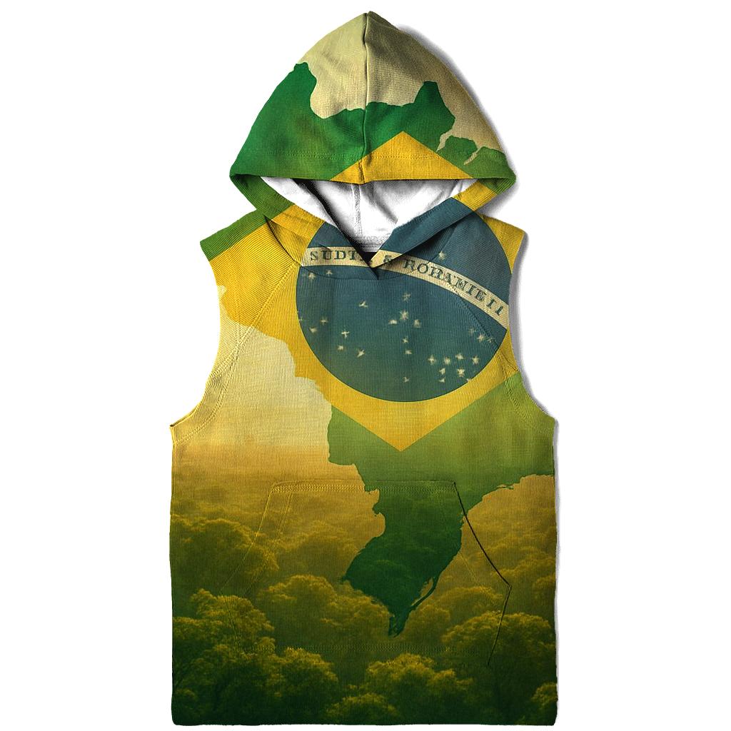 Brazil Double Exposure Rainforest Pulse hoodie trends