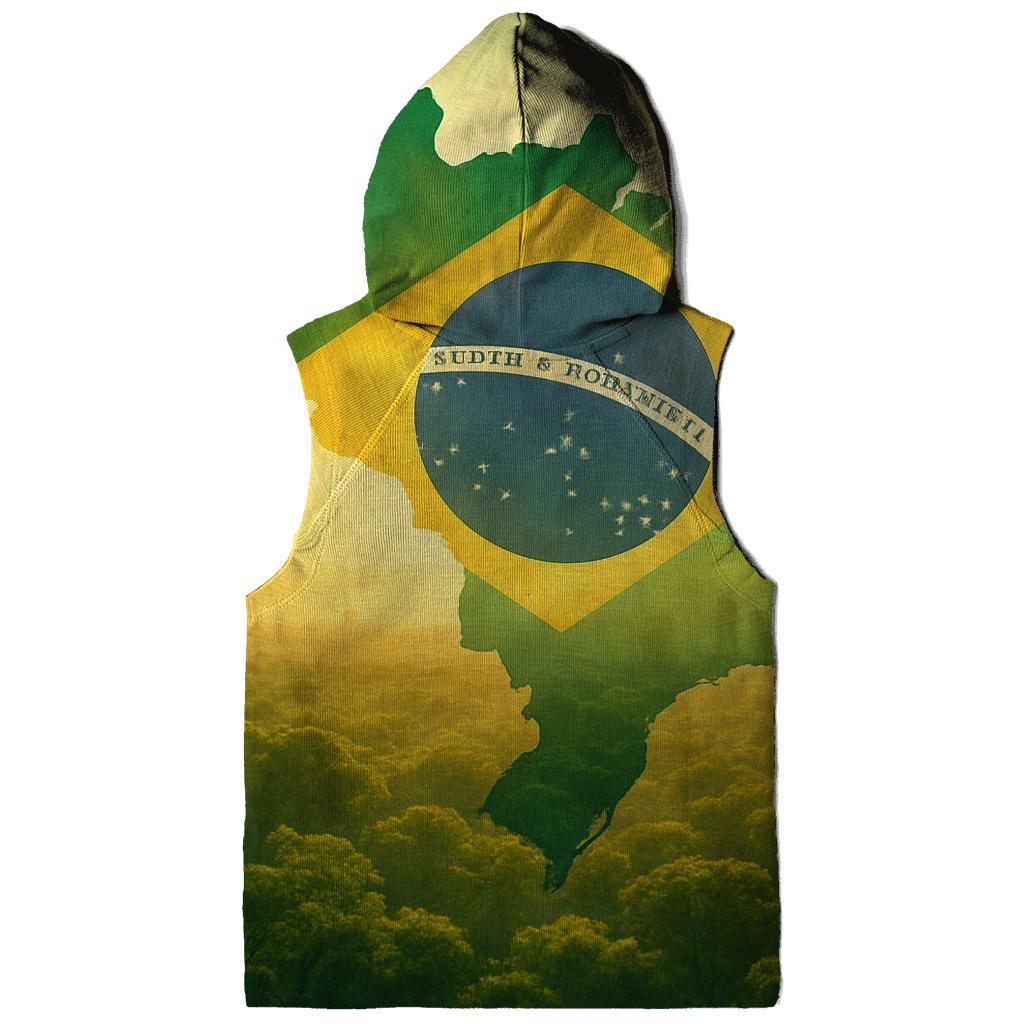 Brazil Double Exposure Rainforest Pulse hoodie trends