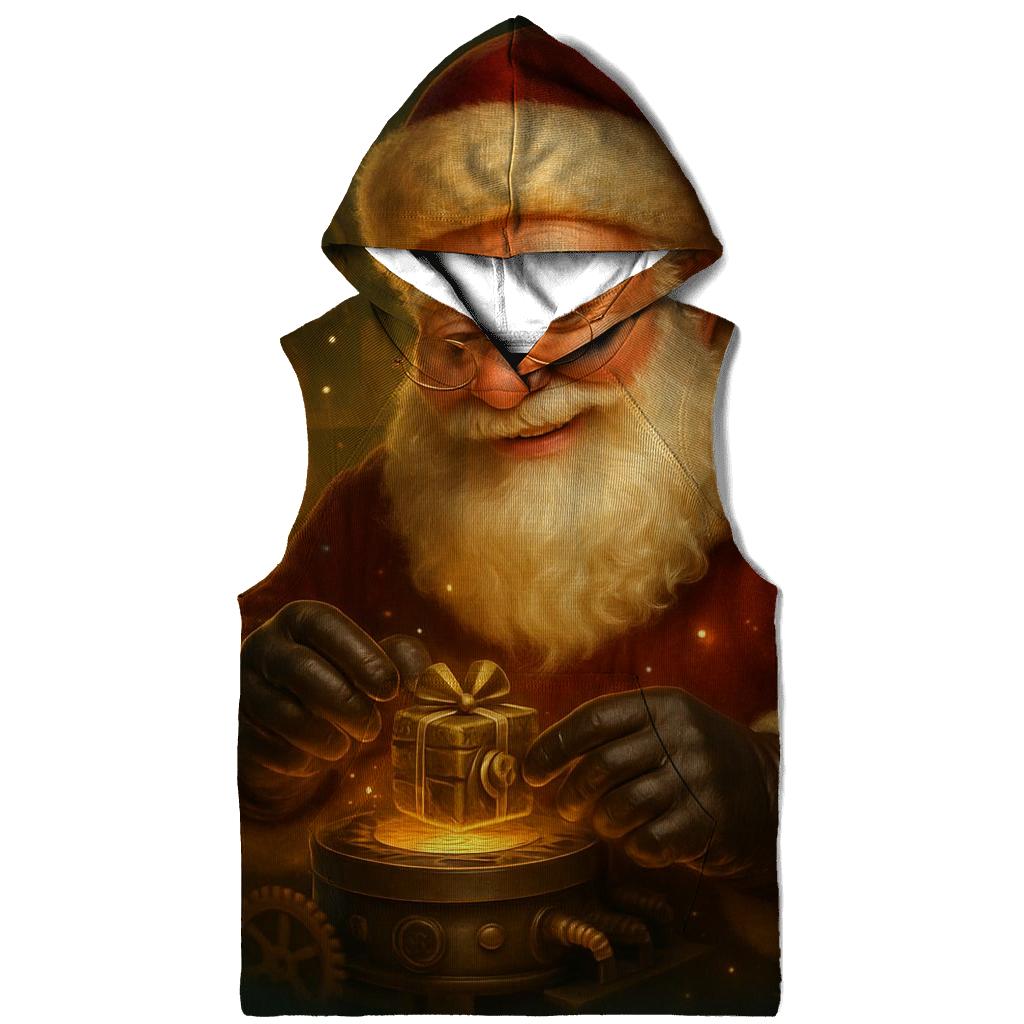 North Pole Clockwork Gift Forge premium hoodies
