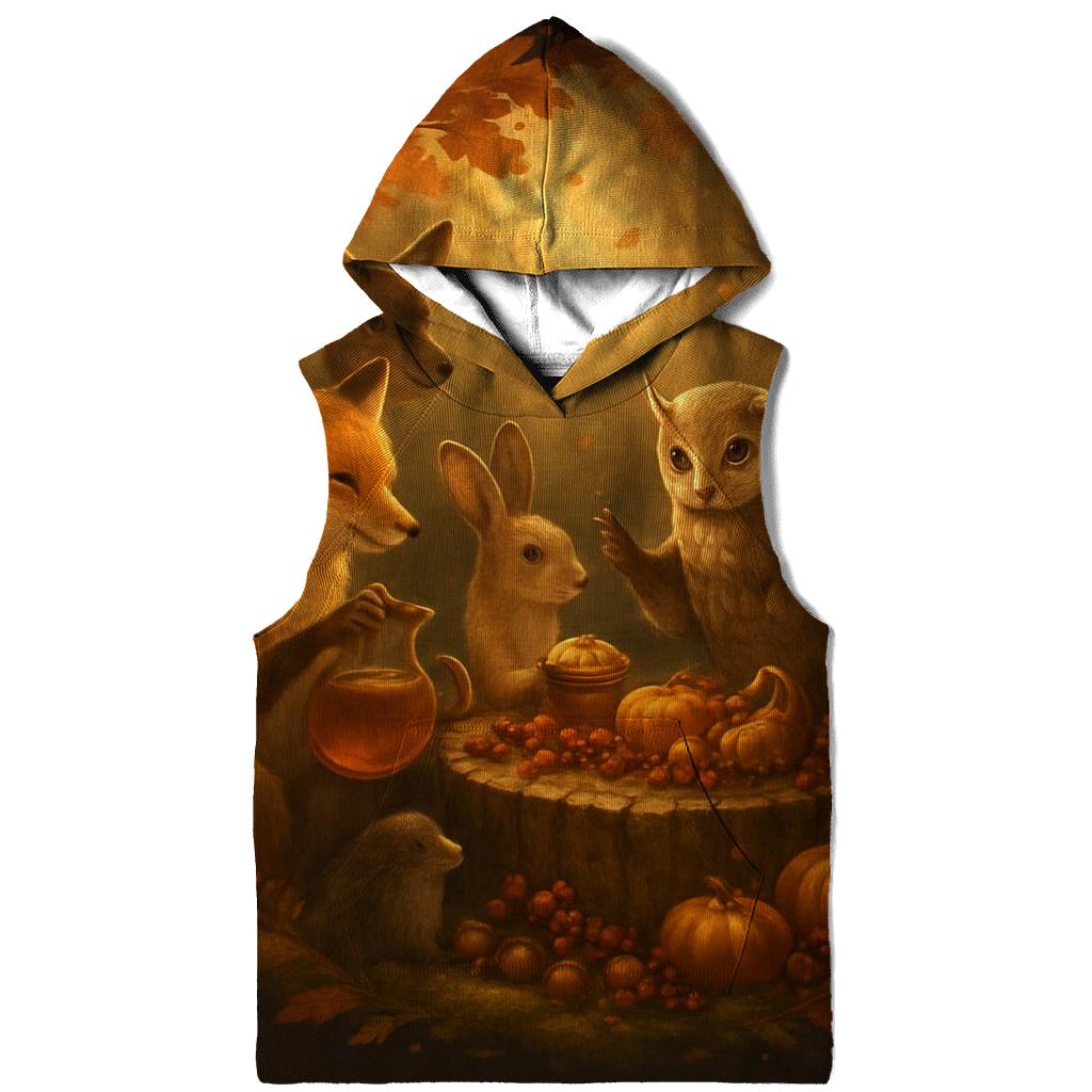 Woodland Feast Under Falling Leaves hoodie designs