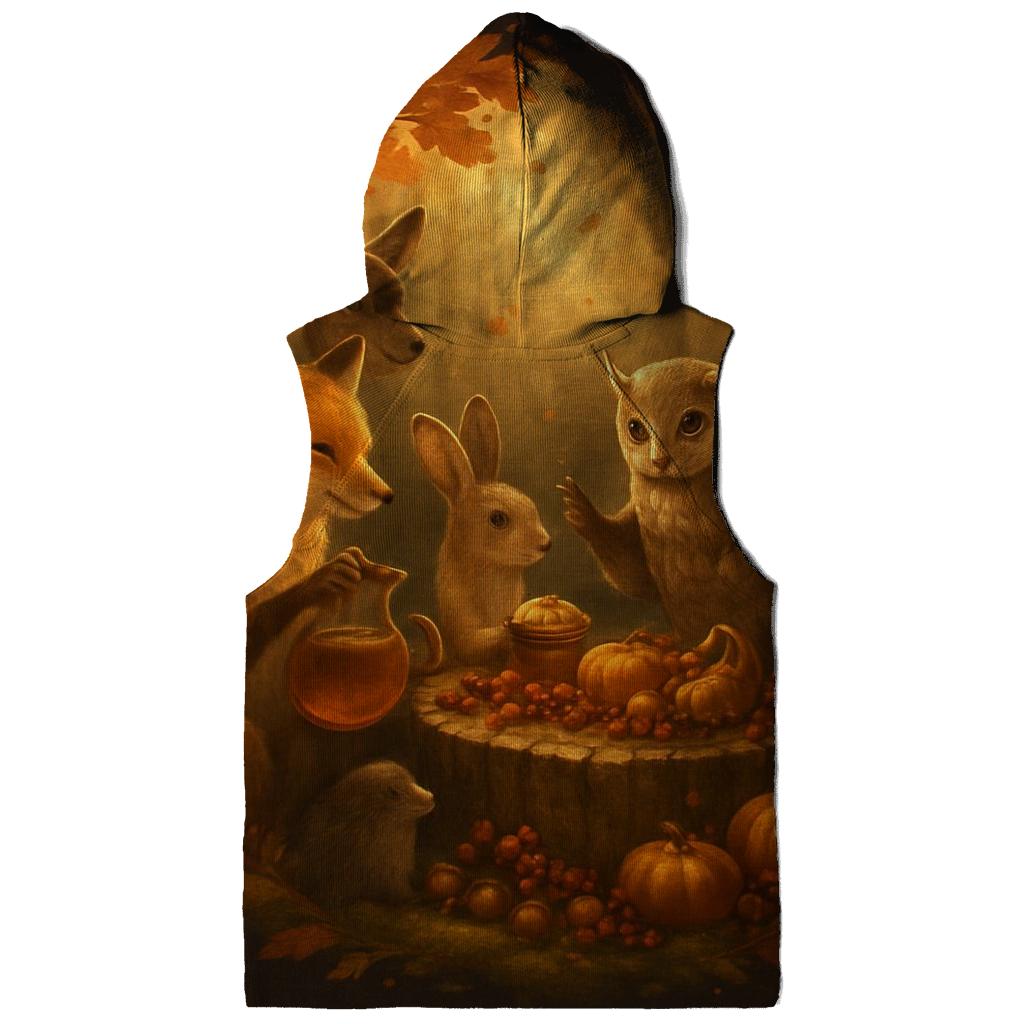 Woodland Feast Under Falling Leaves hoodie designs