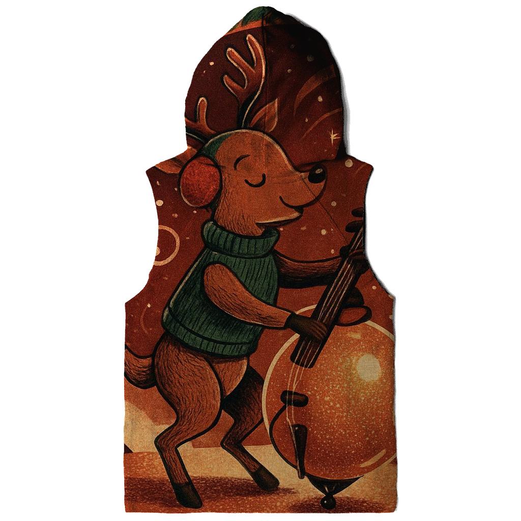Reindeer Snowglobe Jazz Session graphic hoodies