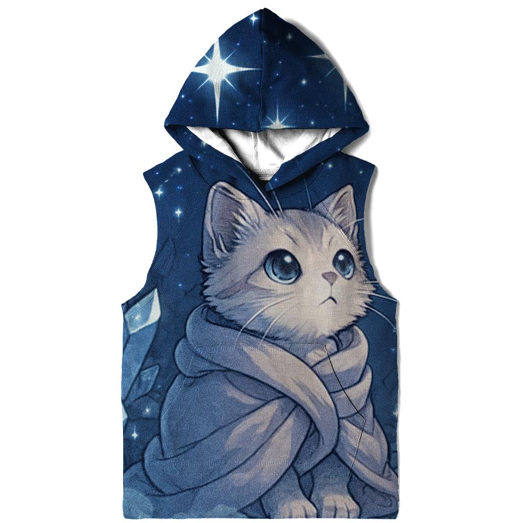 Crystal Cave Stargazer Kitten heavyweight hoodies