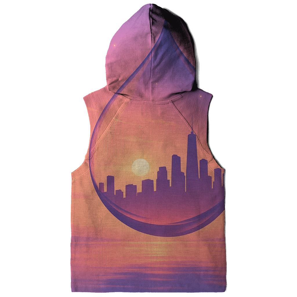 Skyline In A Glass Sunset pullover hoodies