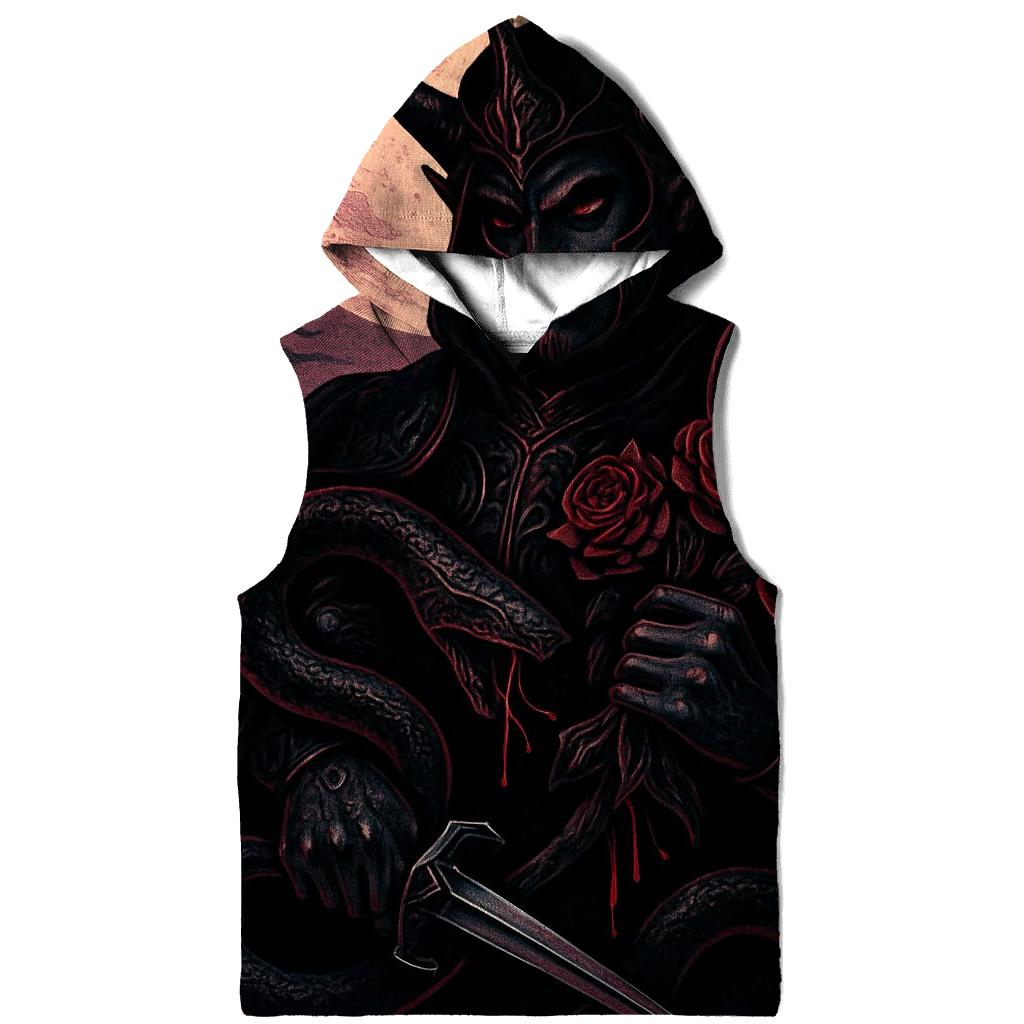 Serpent Vow Under The Bleeding Moon embroidered hoodies